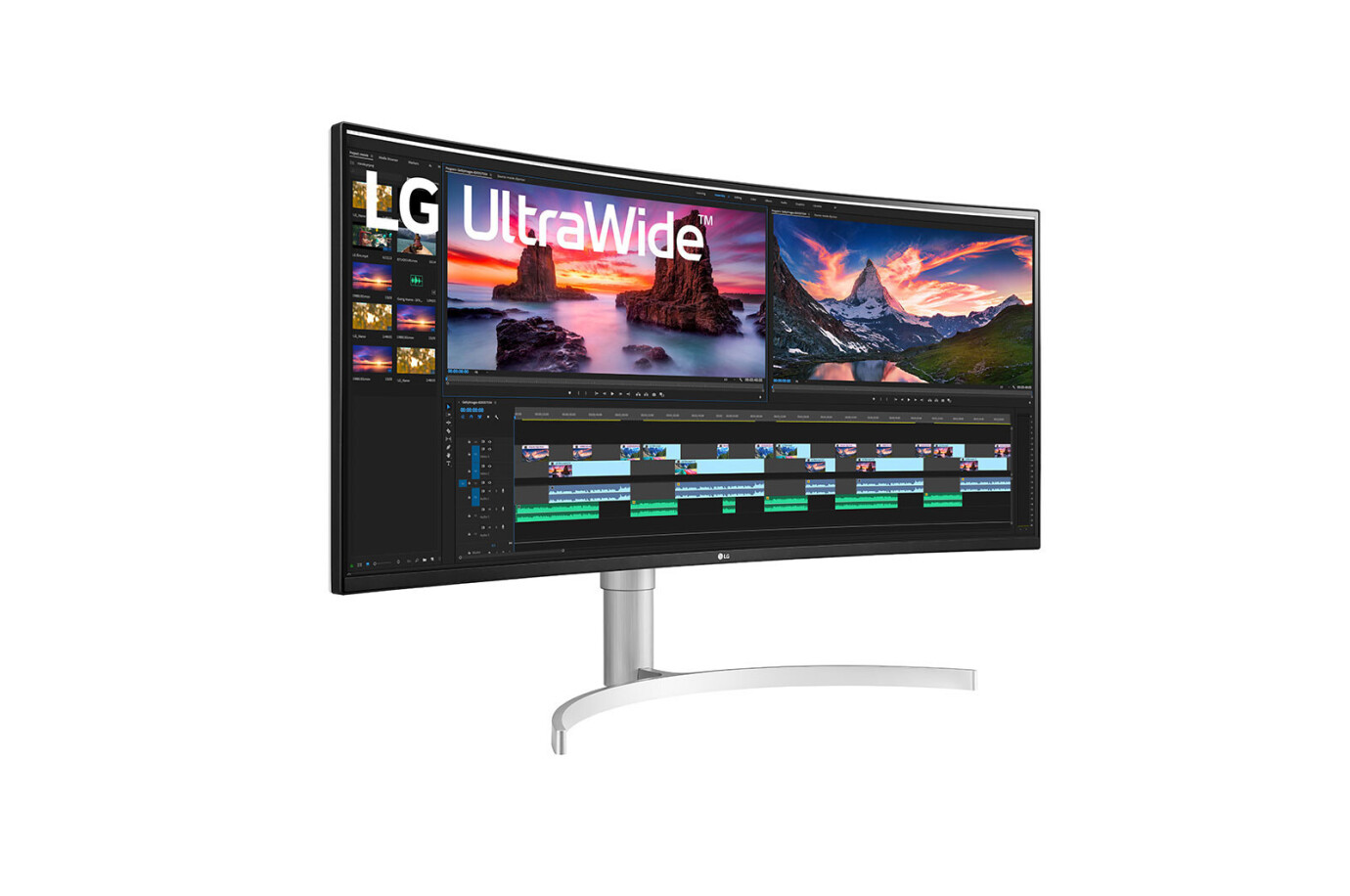 LG 38WN95C-W 38'' Ultrawide-Curved-Monitor mit QHD+ Auflösung