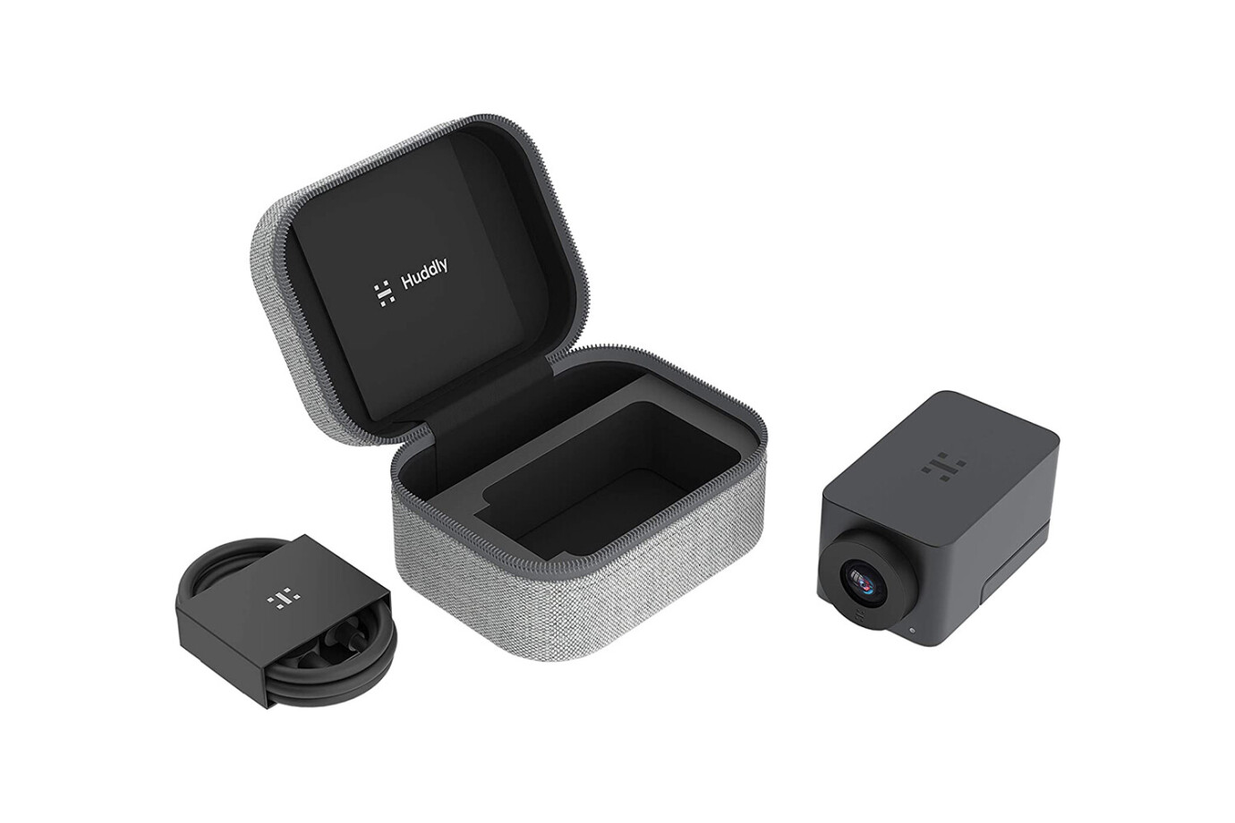 Vorschau: Huddly One Konferenzkamera, Work form Anywhere Kit inkl. Travel Casem 0,6 + 2m Kabel, 12 MP, 30fps,