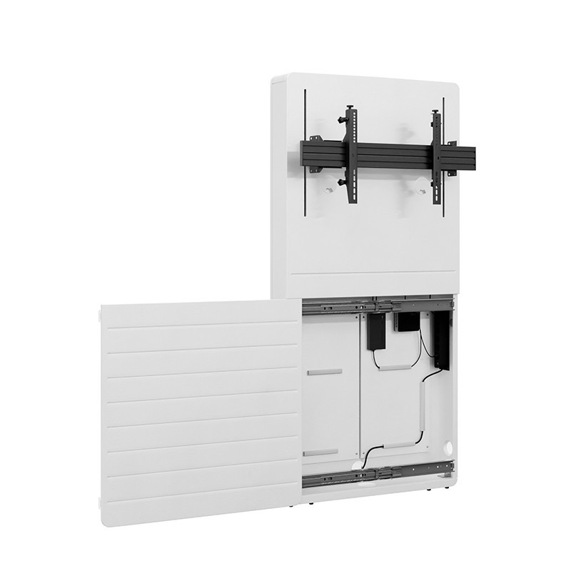 Vorschau: Hagor CON-Line® Big W Lift 75 - 98" Medienstele, Boden-Wand Montage, elektrisch höhenverstellbar