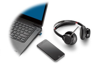 Vorschau: Poly Voyager Focus UC B825 USB-A Headset für Microsoft Teams inkl. Ladestation