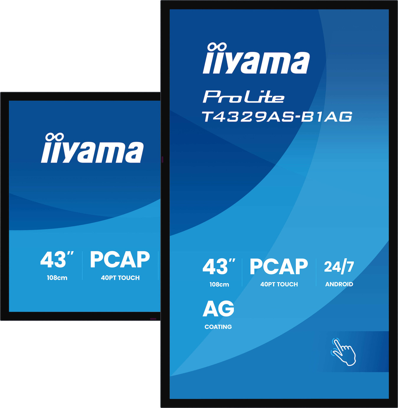 Vorschau: iiyama ProLite T4329AS-B1AG interaktives 43" All-in-One PCAP-Display für intelligente Räume für die