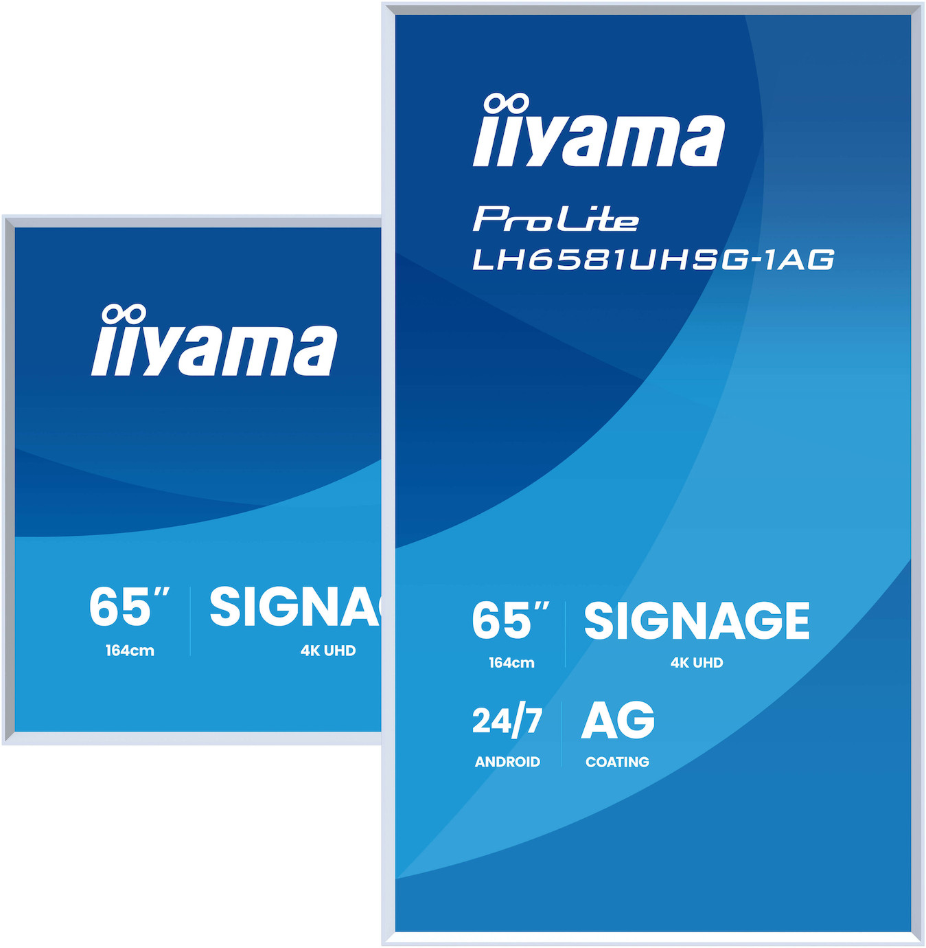 Vorschau: iiyama ProLite LH6581UHSG-1AG 65" 4K UHD Digital Signage-Display mit abnehmbaren Rahmen