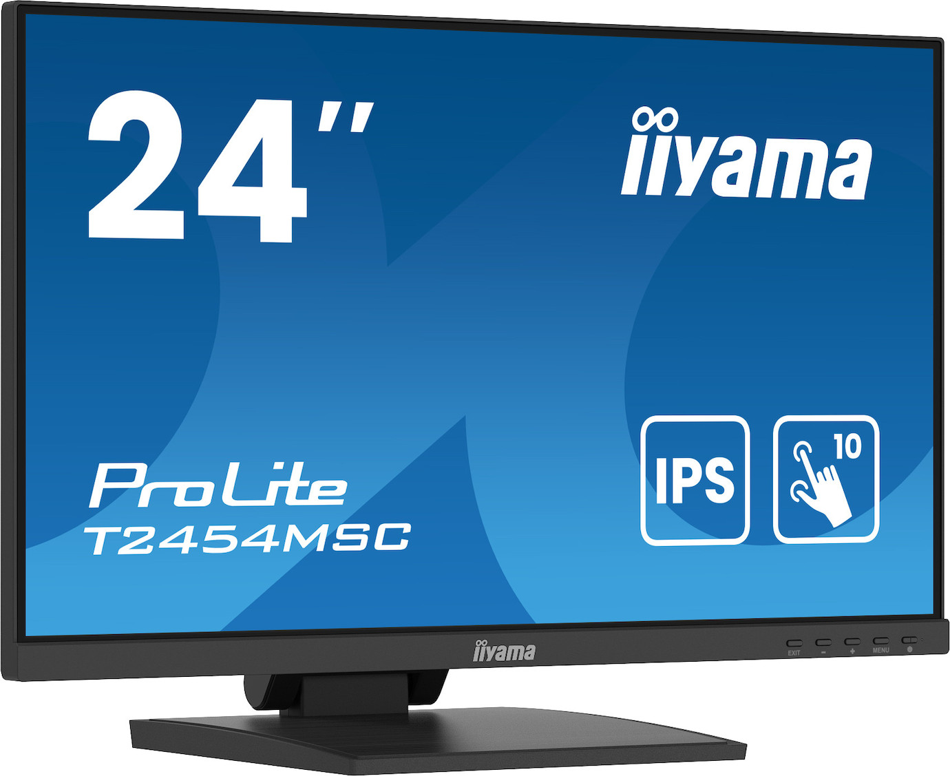 Vorschau: iiyama ProLite T2454MSC-B2AG 24" PCAP 10-Punkte Touchscreen-Monitor mit IPS-Panel-Technologie und An
