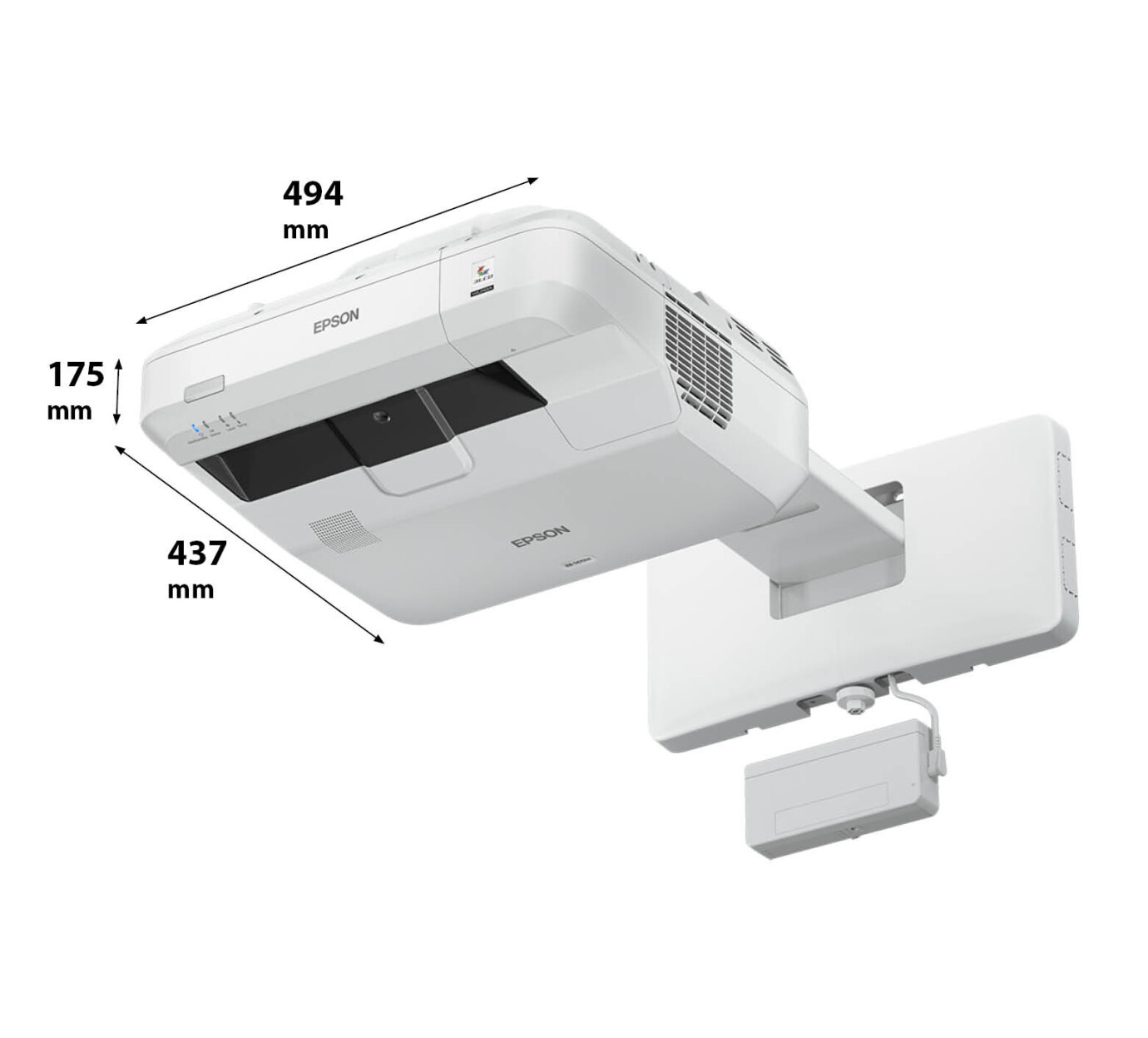 Vorschau: Epson EB-1470Ui Kurzdistanzbeamer mit 4000 ANSI-Lumen und WUXGA