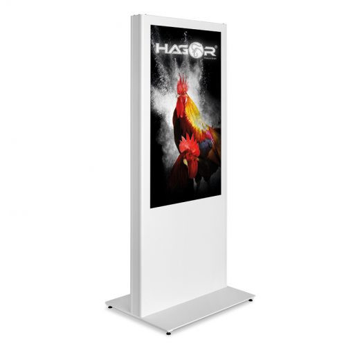 Vorschau: Hagor Indoorstele - vis-it portrait Display-Ständer für 49-55"