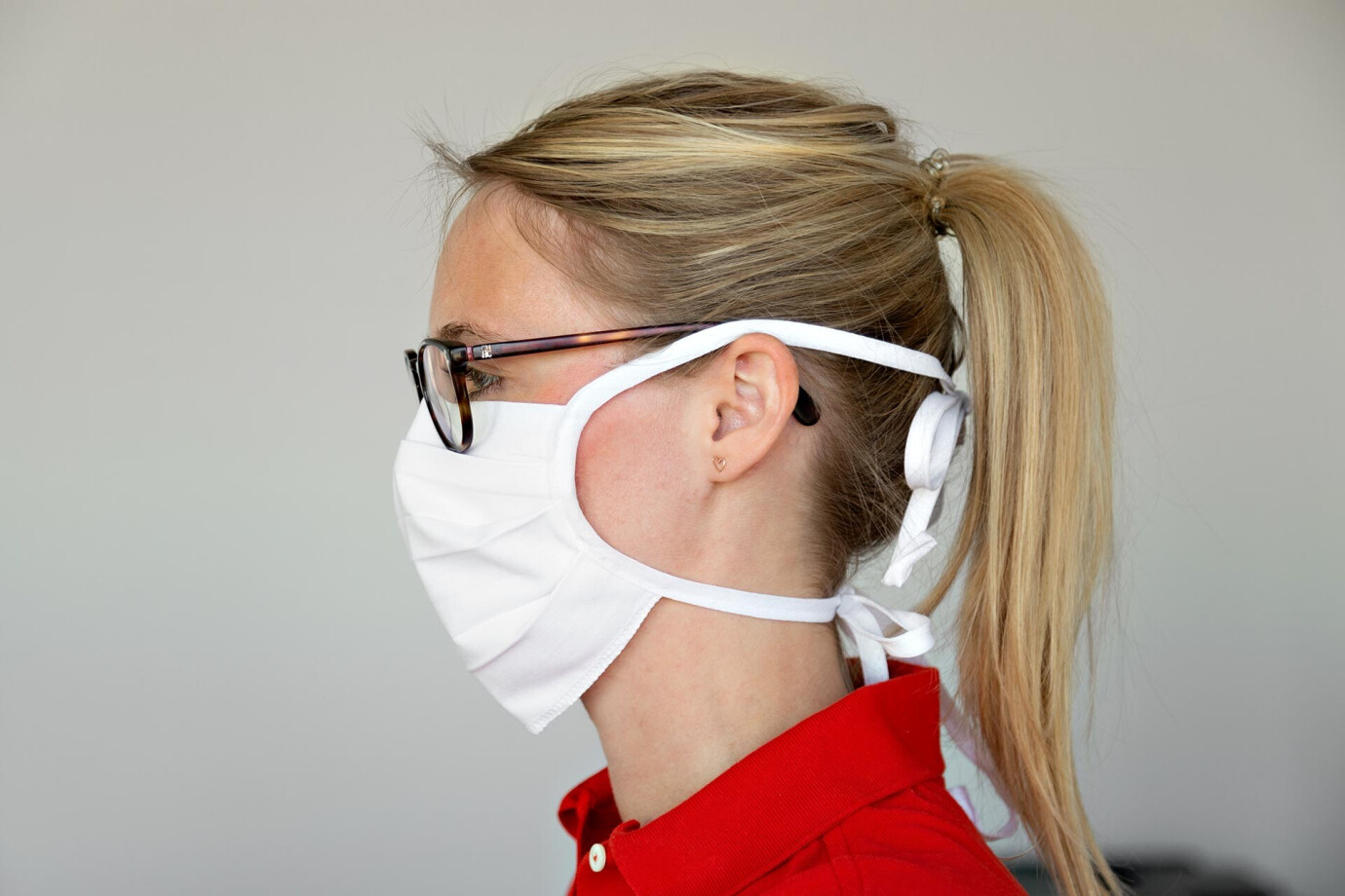 5er Pack - celexon Behelfs- Mund- und Nasenmaske Premium 100% Baumwolle mehrlagig ÖkoTex100