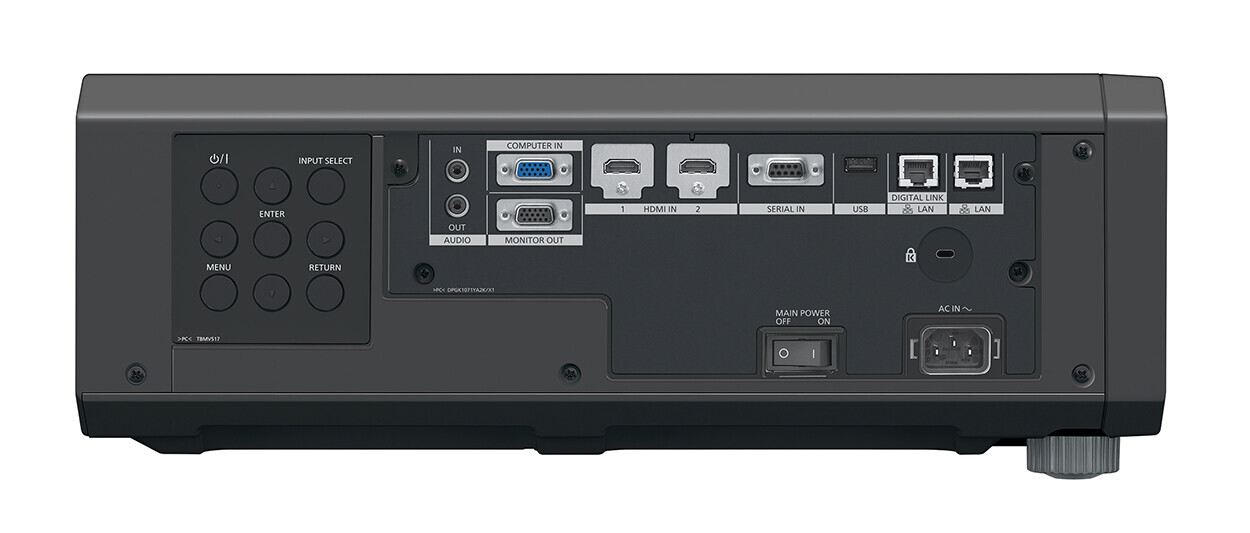 Vorschau: Panasonic PT-FRQ50 Installations-Laser-Beamer schwarz mit 5.200 ANSI-Lumen und 4K