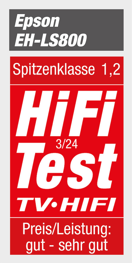 Vorschau: Epson EH-LS800W Heimkino Laser TV mit 4K HDR Auflösung und 4.000 ANSI-Lumen