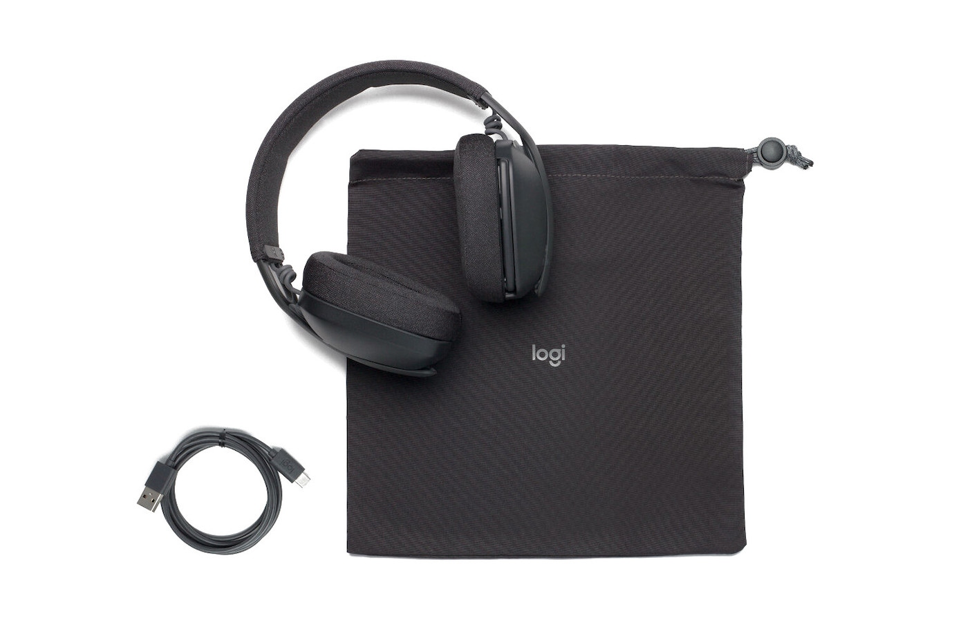 Vorschau: Logitech Zone Vibe 100 - kabelloses Bluetooth Headset, ohrumschließend, Graphite