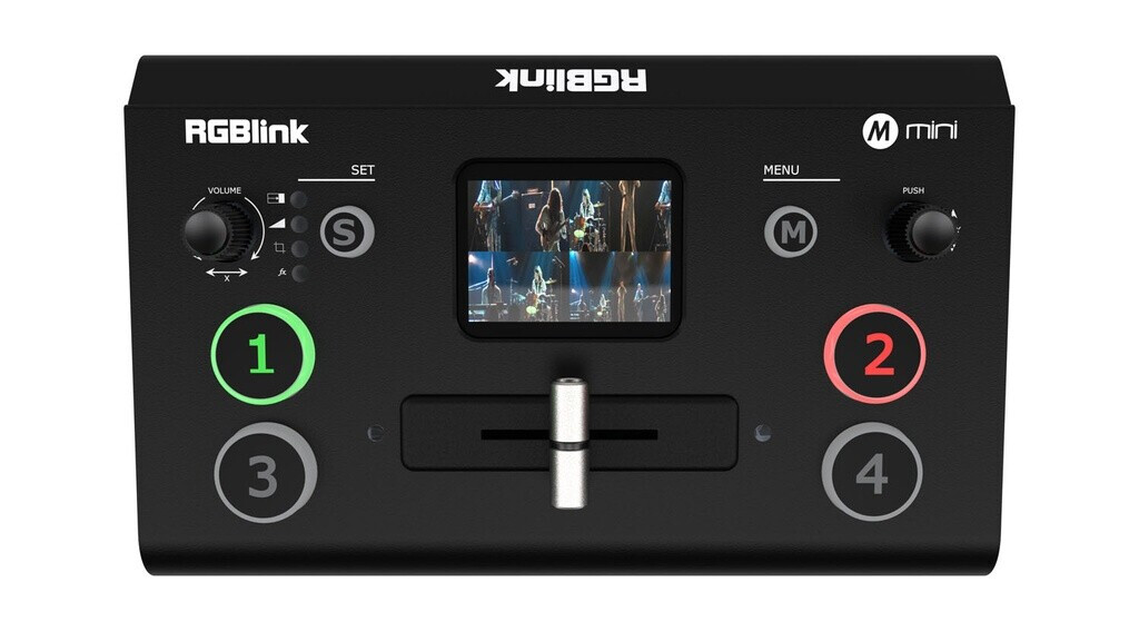 Vorschau: RGBLink Mini V2 -Multiformat HDMI Live-Streaming Video Mischer