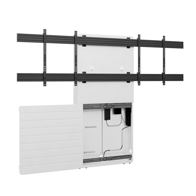 Vorschau: Hagor CON-Line® Big W Dual 65 - 75" Medienstele, Boden-Wand Montage