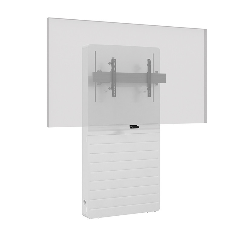 Vorschau: Hagor CON-Line® Big W Lift 75 - 98" Medienstele, Boden-Wand Montage, elektrisch höhenverstellbar