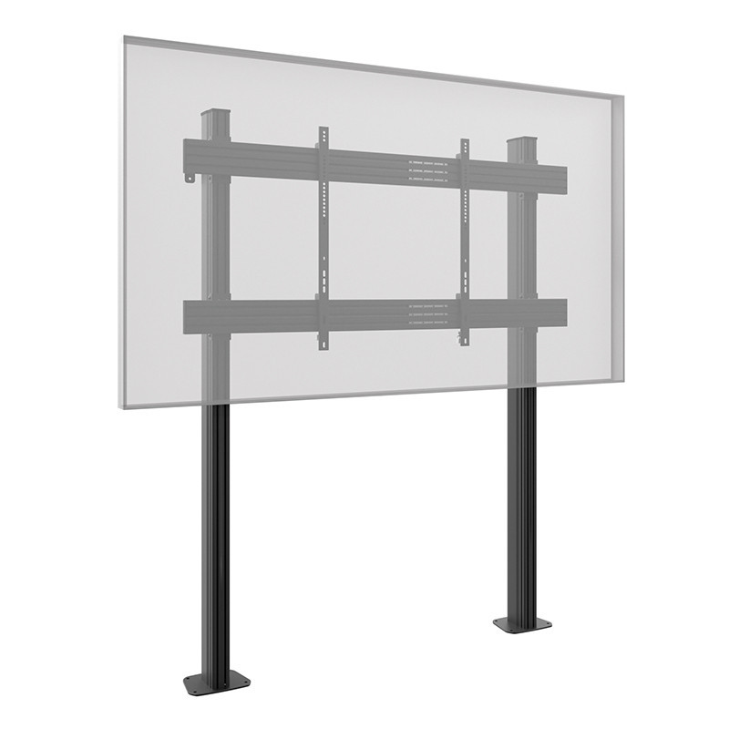 Vorschau: Hagor Standsystem mit Boden-Wand-Montage für ein 86-110" Display