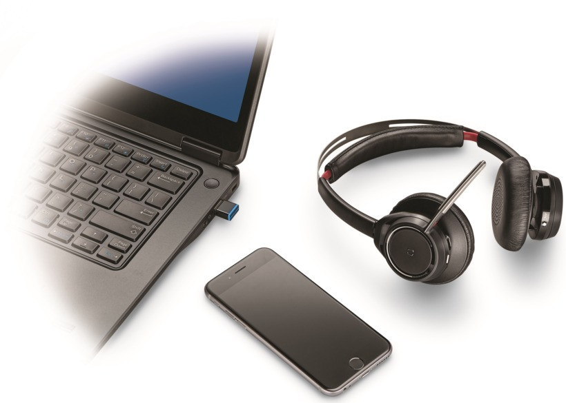 Vorschau: Poly Voyager Focus UC B825 USB-A Headset für Microsoft Teams