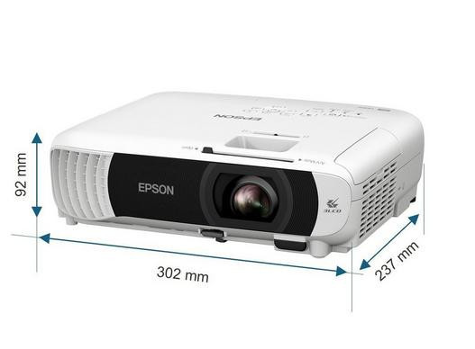 Vorschau: Epson EB-W55 WXGA Beamer für Heimkinoabende, Schule und Business-Präsentationen