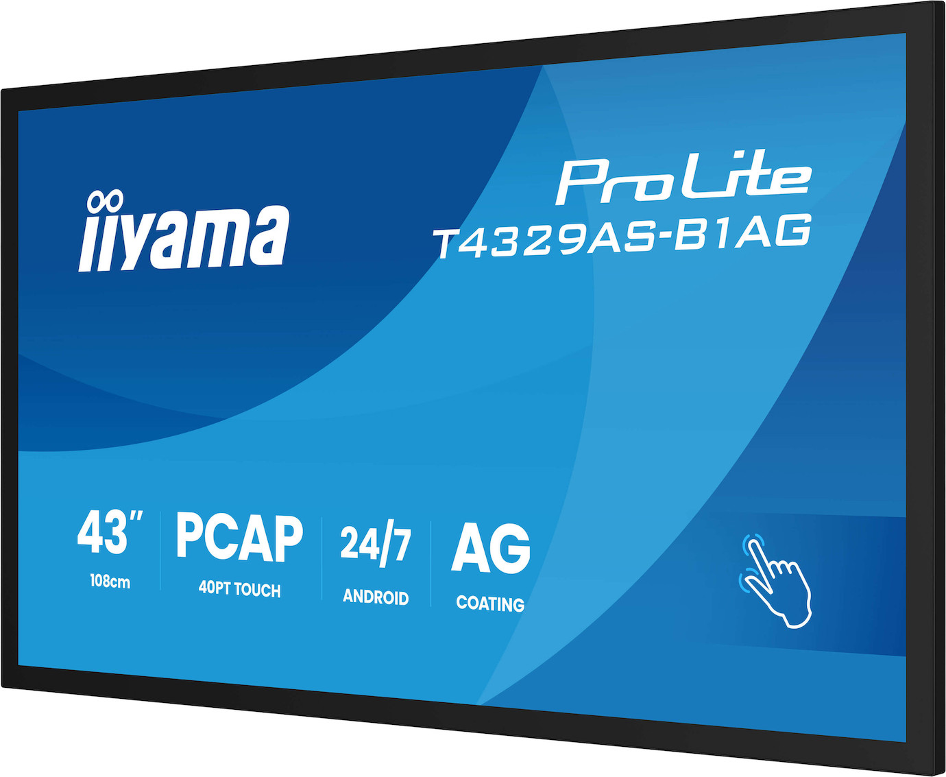 Vorschau: iiyama ProLite T4329AS-B1AG interaktives 43" All-in-One PCAP-Display für intelligente Räume für die