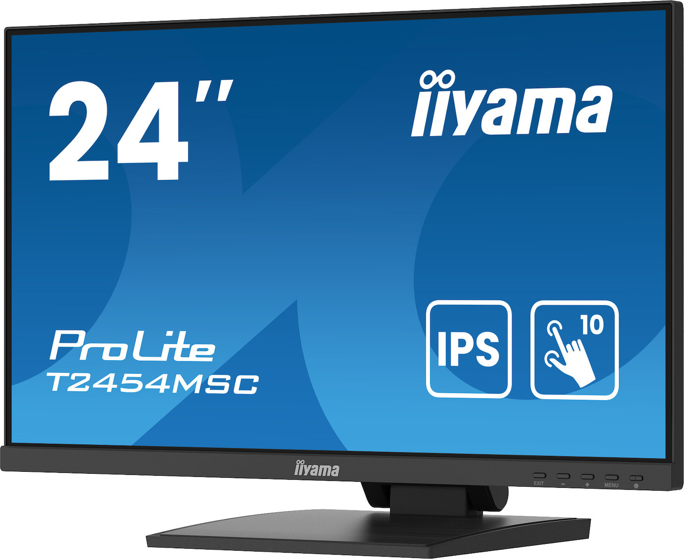 Vorschau: iiyama ProLite T2454MSC-B2AG 24" PCAP 10-Punkte Touchscreen-Monitor mit IPS-Panel-Technologie und An