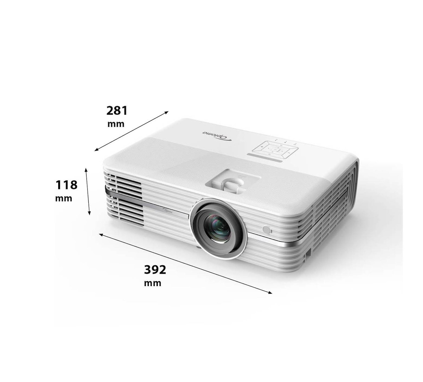 VINABTY Telecomando Q3 Bianco Sostitutivo Per Proiettori Optoma – UHD300X, HD143X, UHD40 E Altri