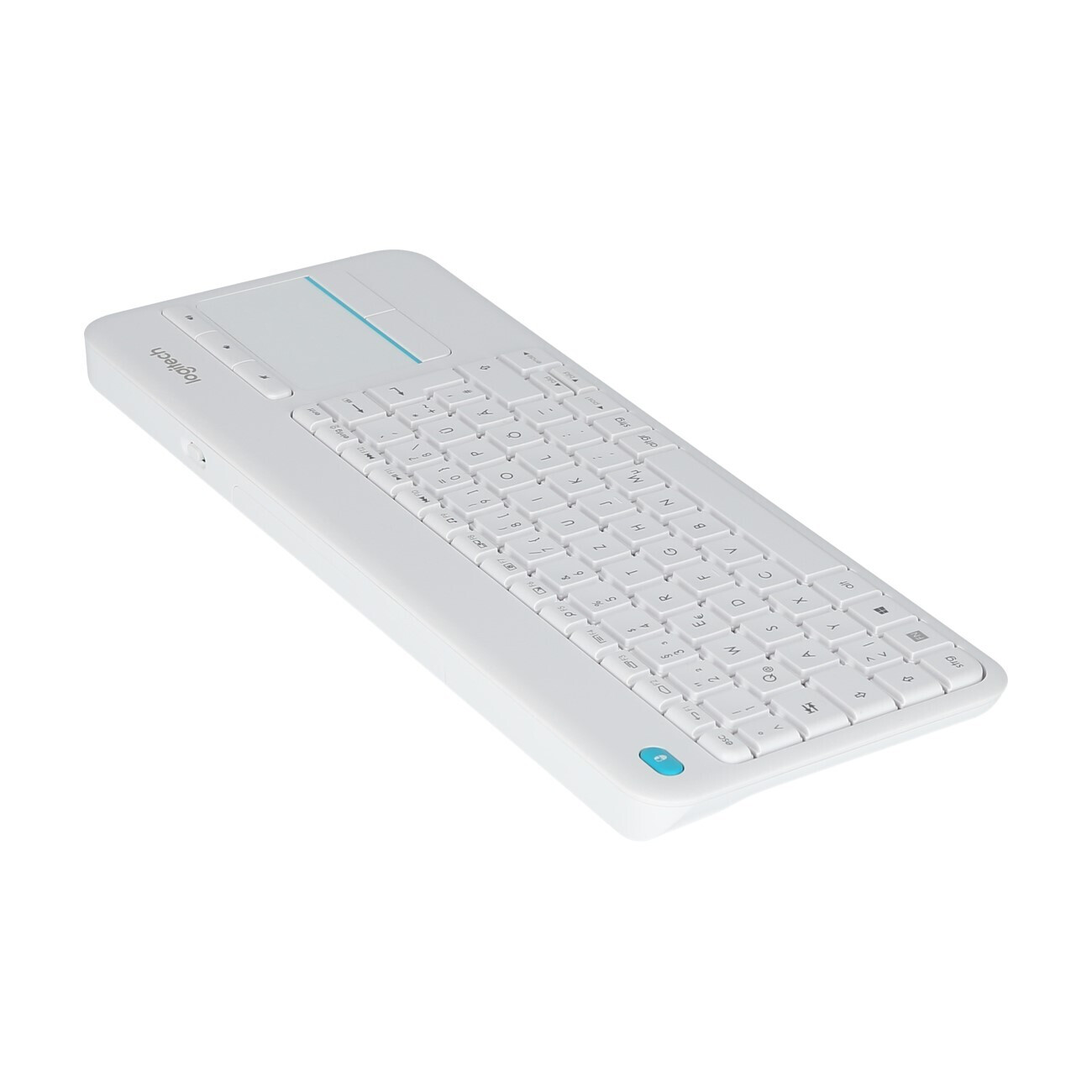Logitech K400 Plus Tastatur, kabellos, weiß