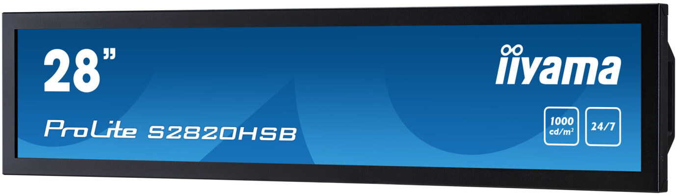 iiyama PROLITE S2820HSB-B1 28'' Stretch-Digital-Signage Display mit Full HD Auflösung