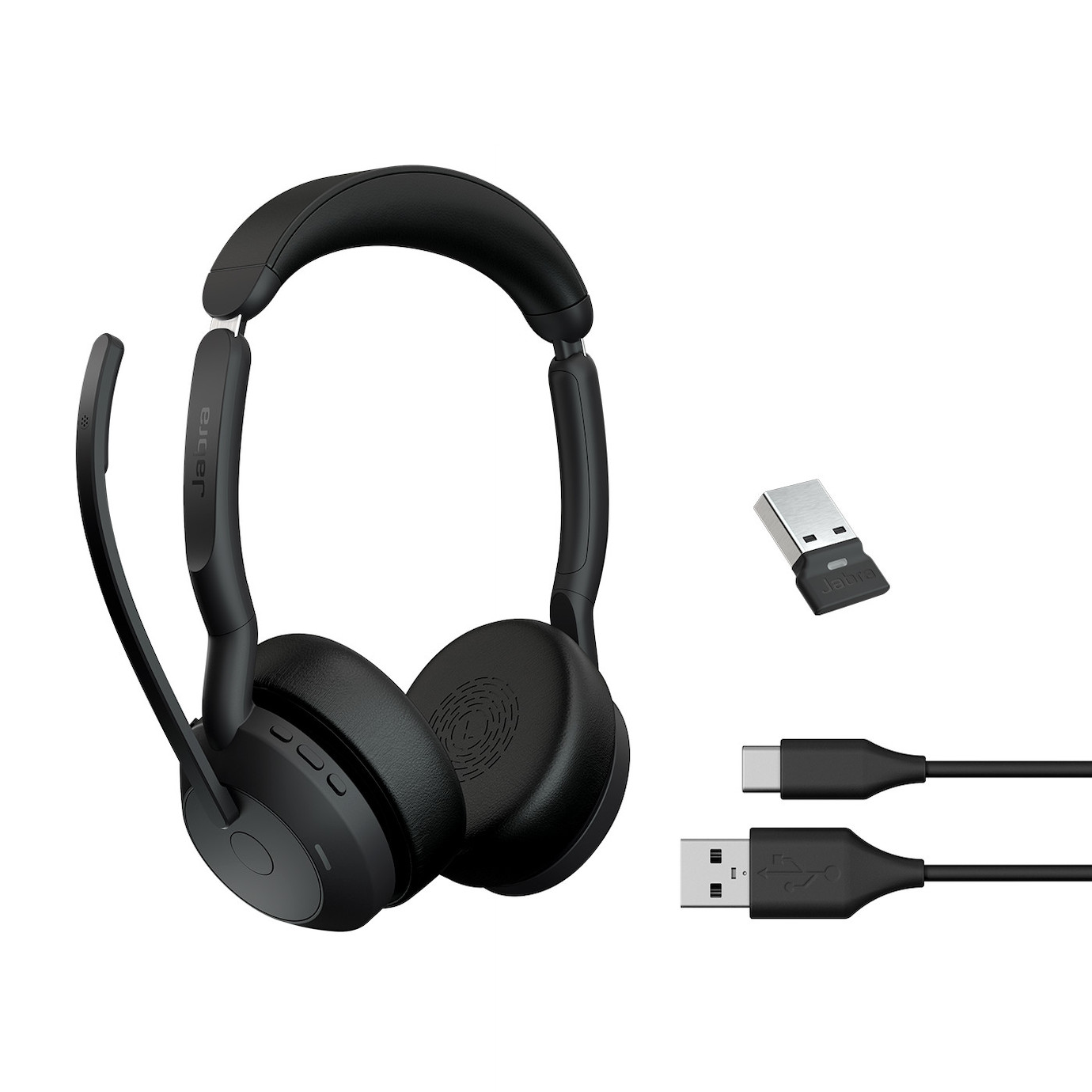 Vorschau: Jabra Evolve2 55 Link380a UC Stereo – schnurloses Stereo Headset mit USB-A