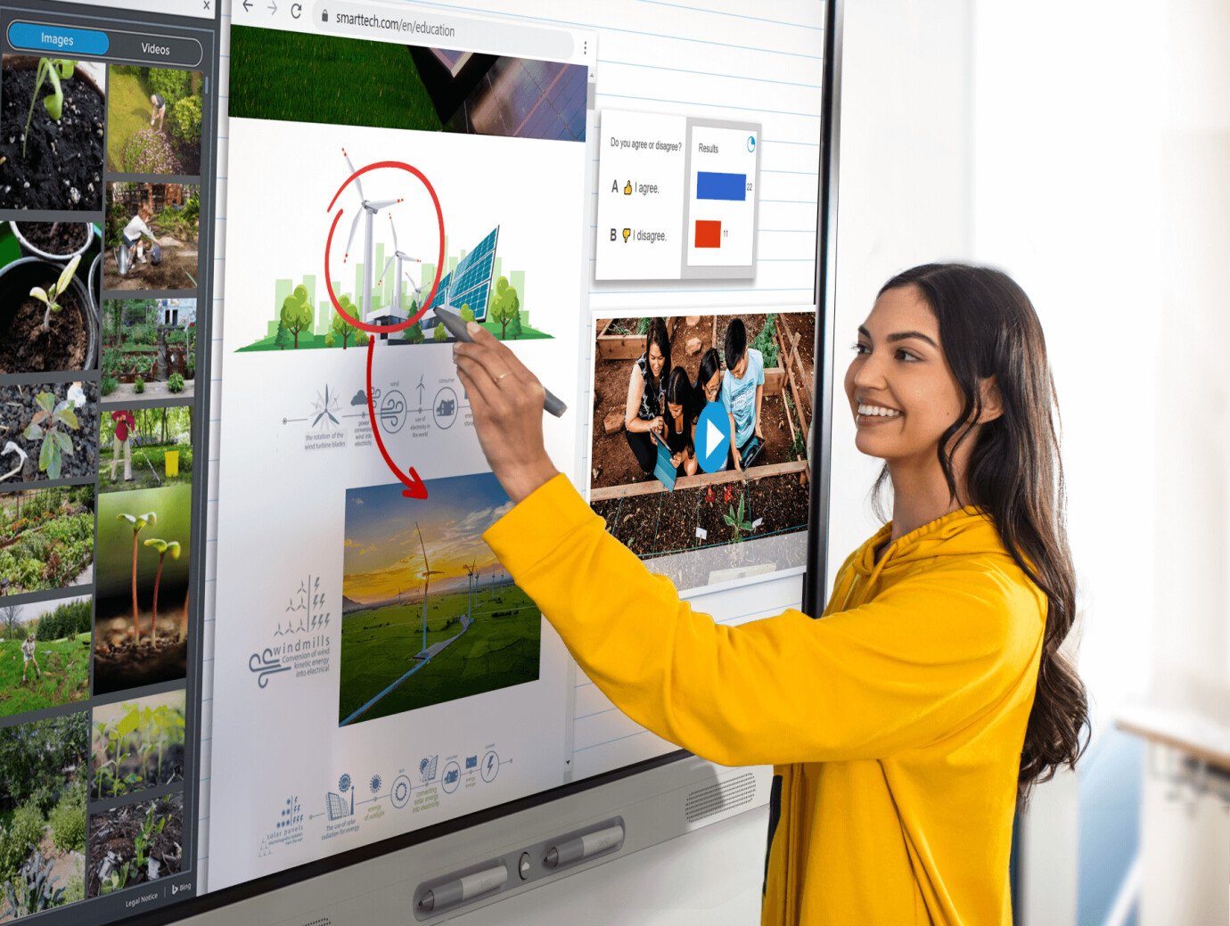 Vorschau: SMART Board MX255-V4 interaktives Display mit iQ