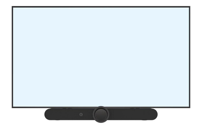 Vorschau: Peerless-AV ACC-SB2 – universelle UC/VC Soundbar-Halterung für 55" bis 85" Single-Displays und 55" b