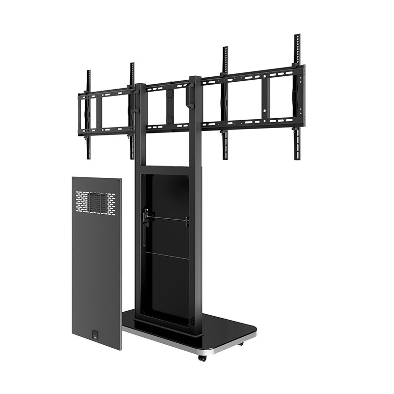 Vorschau: Hagor Pro-Tower M Dual mobiles Standsystem mit VESA-Dualaufnahme