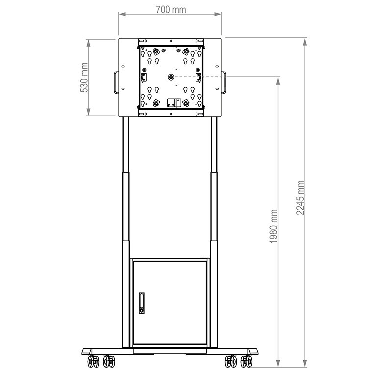 Vorschau: Hagor HP Twin Lift M-Flip mobiles Liftsystem, displayspezifisch für Samsung Flip