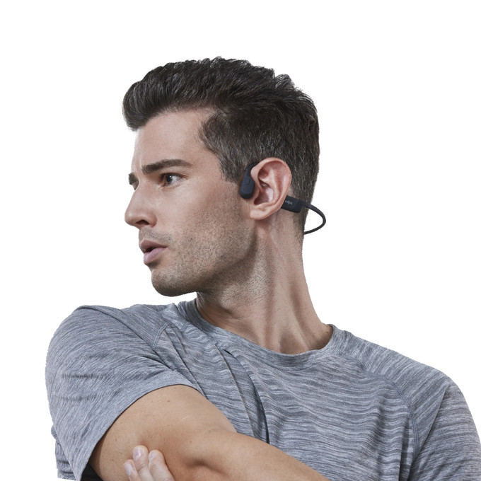 Vorschau: SHOKZ OpenRun Open-Ear Bluetooth Kopfhörer für Sportfans mit 8 Stunden Wiedergabezeit | Größe: Mini