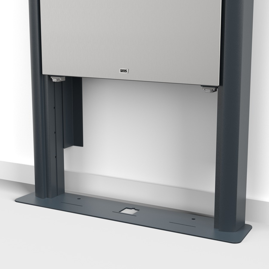 Vorschau: SMS K05-142-62 Presence motorisierter Wand-/Bodenständer - Alu/Dark Grey