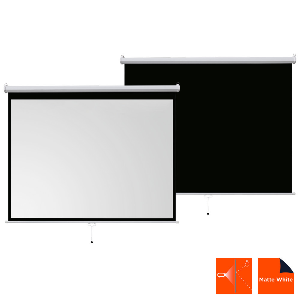 Vorschau: celexon basic line Rolloleinwand 240 x 180cm,Leinwand Format 4:3, Heimkino Leinwand, Beamerleinwand,