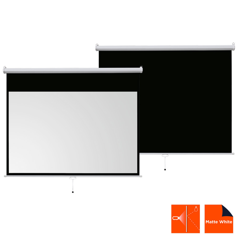 Vorschau: celexon basic line Rolloleinwand 240 x 135cm,Leinwand Format 16:9, Heimkino Leinwand, Beamerleinwand