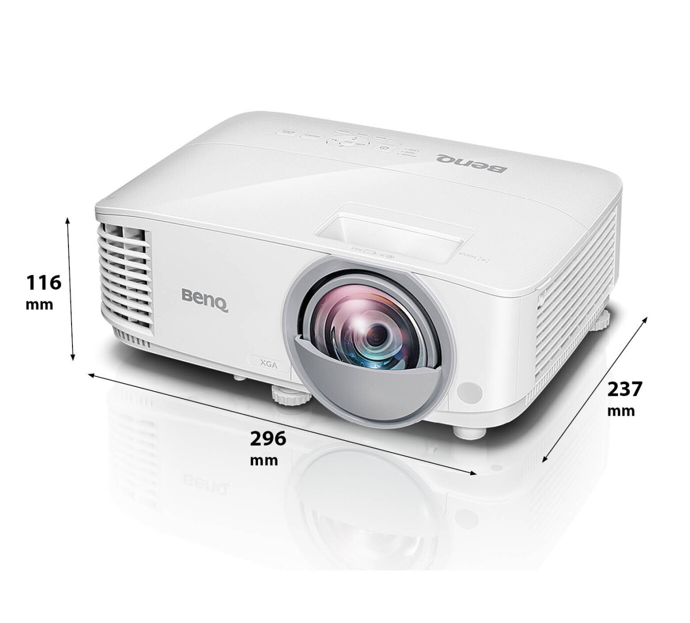 Vorschau: BenQ MX825ST Kurzdistanzbeamer mit 3300 ANSI-Lumen und XGA Auflösung