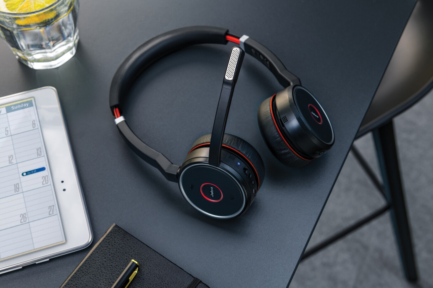 Jabra Evolve 75 MS Duo - Zertifiziert für Skype for Business StereoHeadset inkl. Link 370