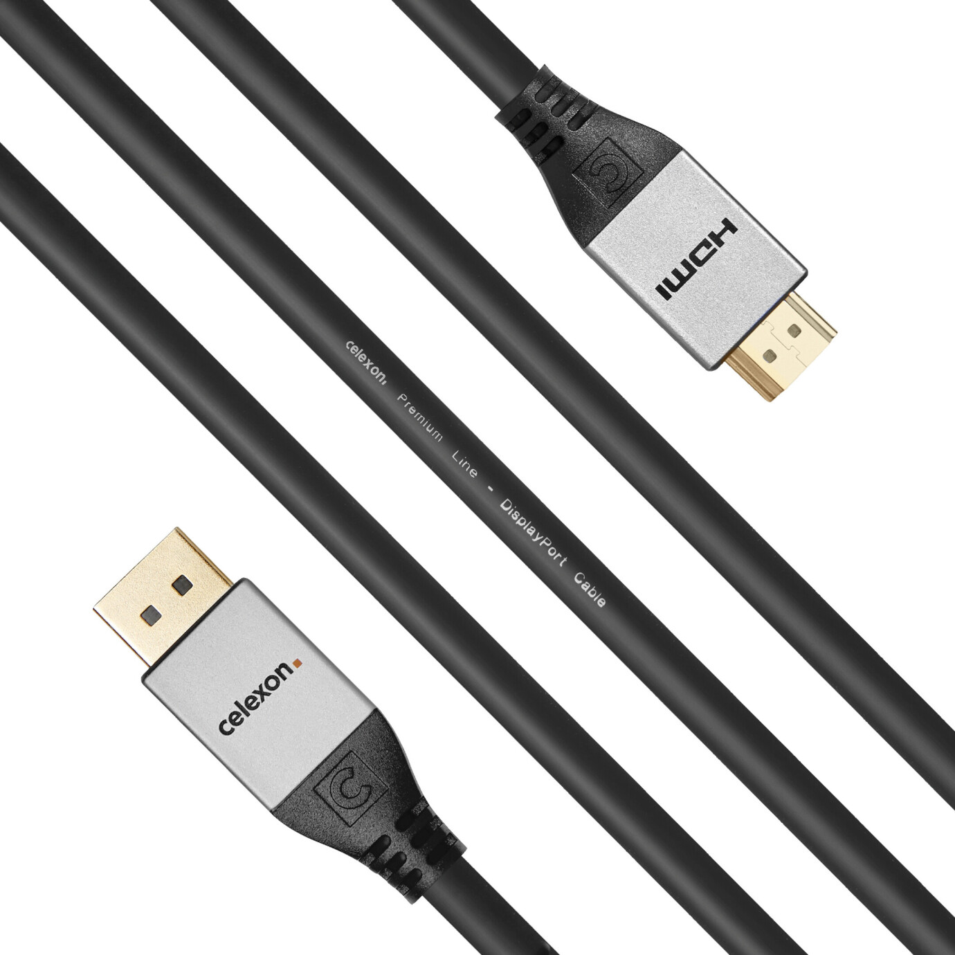Vorschau: celexon DisplayPort auf HDMI Kabel 4K 1,0m - Professional Line