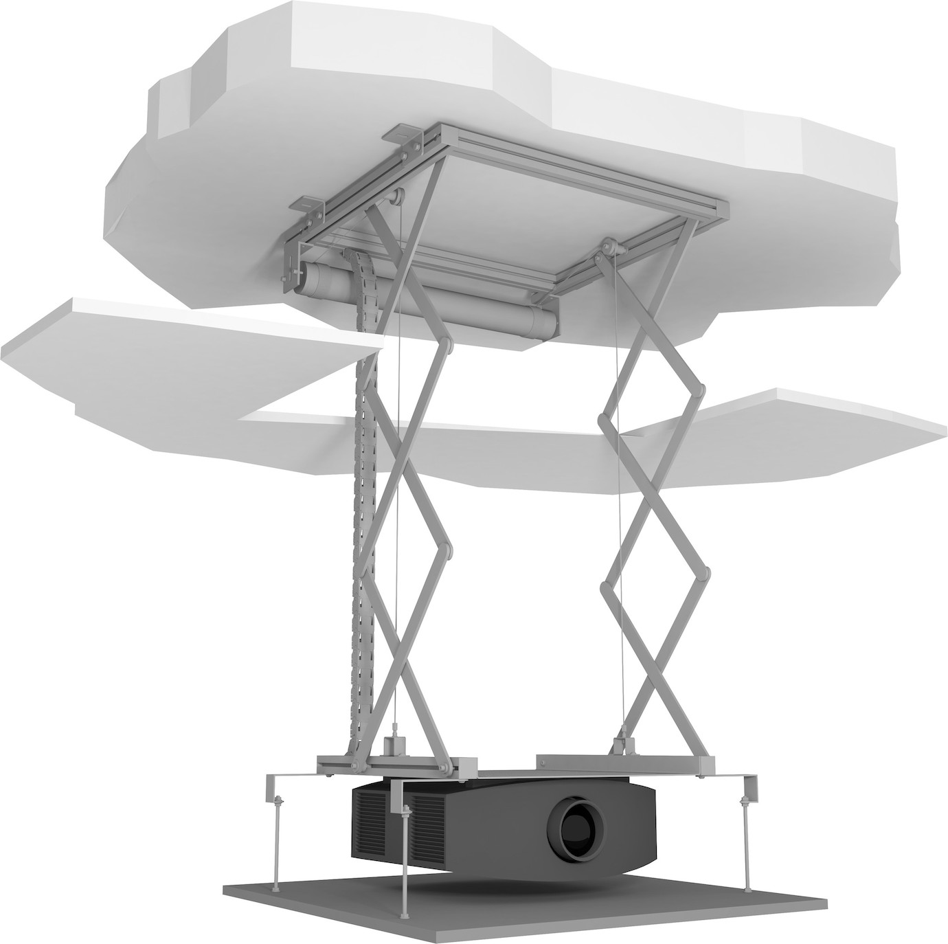 Vorschau: celexon Beamer Deckenlift PL1000 - max. ausfahrbar bis 96 cm - 15kg Traglast - Demo