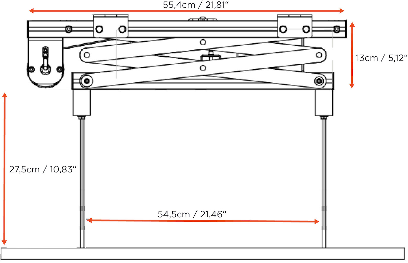 Vorschau: celexon Beamer Deckenlift PL300 - max. ausfahrbar bis 47 cm - 15kg Traglast - Demo