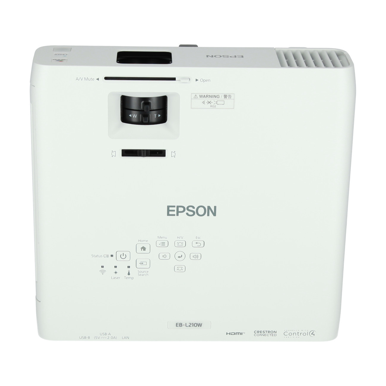 Vorschau: Epson EB-L210W 4.500 ANSI-Lumen heller Laserprojektor mit WXGA Auflösung