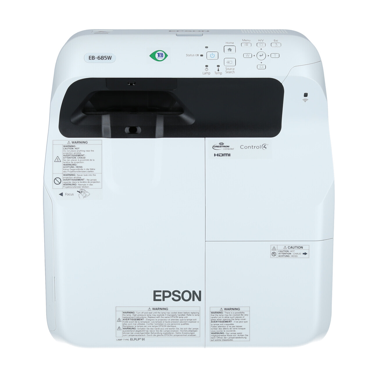 Vorschau: Epson EB-685W Kurzdistanzbeamer mit 3500 ANSI-Lumen und WXGA Auflösung