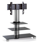 VCM TV Standfuß "Amalo Mini" Schwarz, mit 2 Zwischenböden Schwarzglas inkl. Rollen VCM TV Standfuß "Amalo Mini" Schwarz, mit 2 Zwischenböden Schwarzglas inkl. Rollen