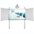 Vorschau: Legamaster Pro-Paket 3F eBoard Touch 85" höhenverstellbares Pylonensystem+Flügel