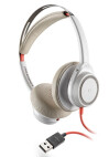 Plantronics Blackwire 7225 - Schnurgebundenes Stereo-Headset ohne Mikrofonarm, weiss