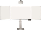 celexon Expert elektrisch höhenverstellbare Pylonentafel Adjust 192 x 120cm PEN - mit Flügeln