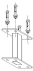 celexon Deckenabstandshalter für Professional Plus Anbau-Leinwände 40cm