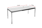 USM Haller Tisch 175x75 inkl. Kabelauslass - Demoware in gebrauchtem Zustand (B52)