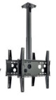 Hagor HA DH Duo S - Deckenhalterung Back-to-Back für Bildschirme - 32-50" | max. VESA 2x400x400 | Lä