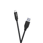 celexon USB-C zu USB-A - USB 3.1 Gen2 Kabel, 0,5m, schwarz