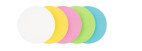 Legamaster Moderationskarte Oval 110 x 190 mm, sortiert, 500 St.