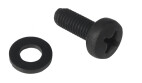 Caymon KS600 - M6x16mm DIN7985 Schraube mit Nylon-Unterlegscheibe, schwarz, 100  Stück VPE